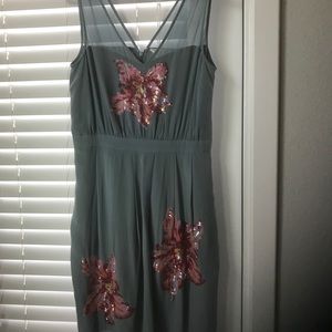 Anthropologie Lil Glimmering Magnolia Dress